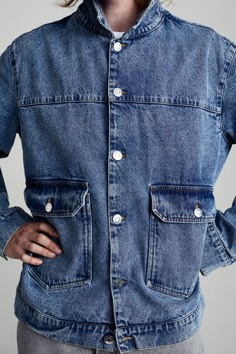 Pop DRS Denim Jacket Stonewashed