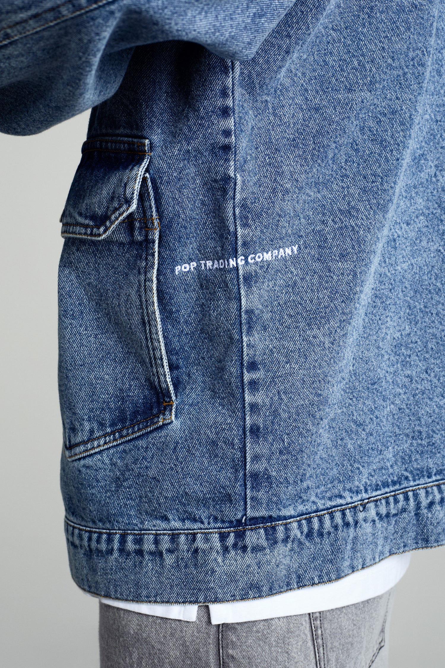 Pop DRS Denim Jacket Stonewashed