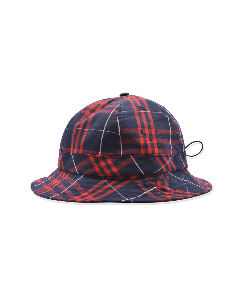 AW19 Bell Hat Navy Red Check