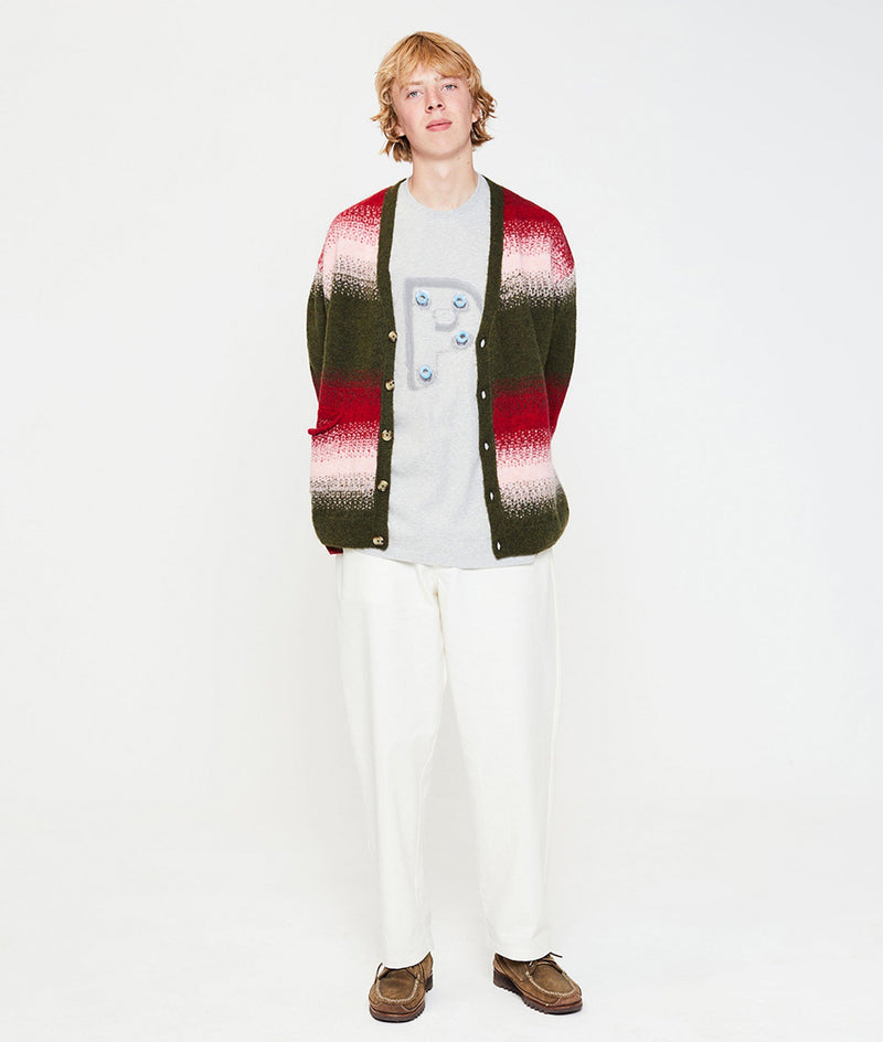 Pop Mees Letters Logo T-Shirt Heather Grey