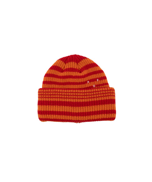 Featured Product Image Of Pop Striped Beanie Haute Red/Island Poppy