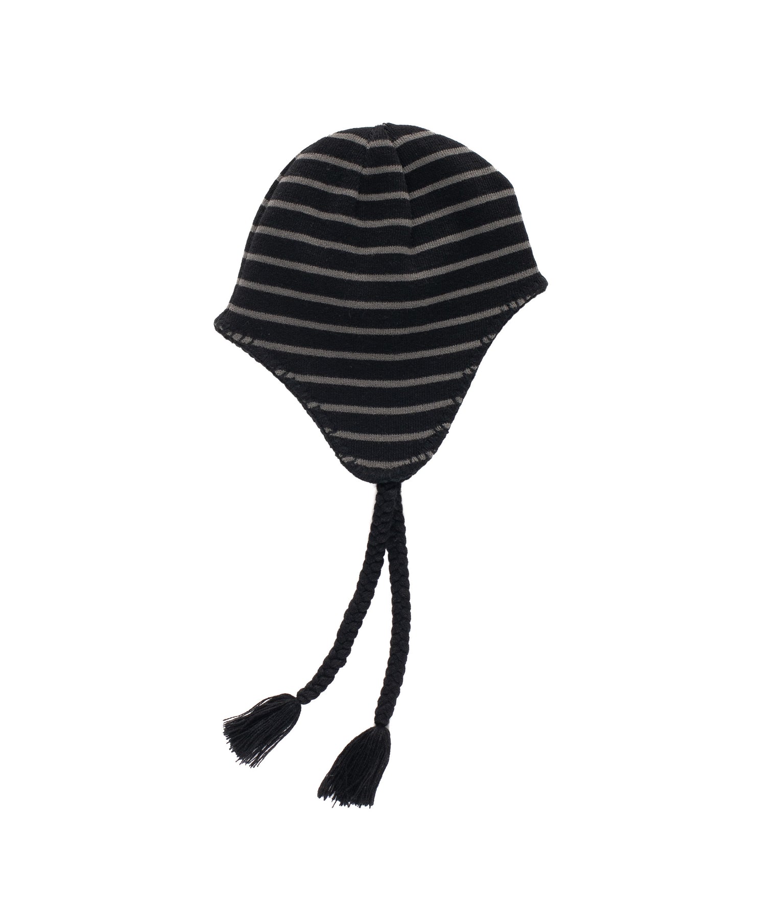 Pop Reversible Earflap Beanie Black/Charcoal