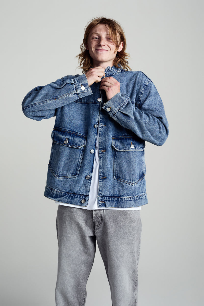 Pop DRS Denim Jacket Stonewashed