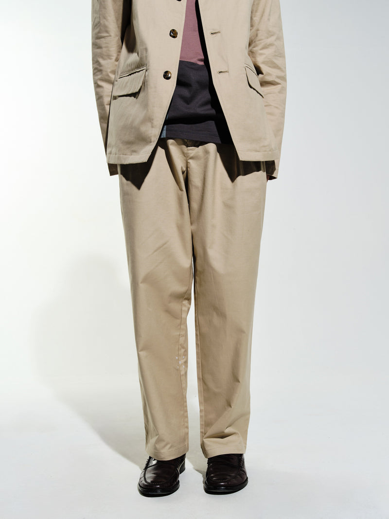 Pop Hewitt Suit Pants White Pepper