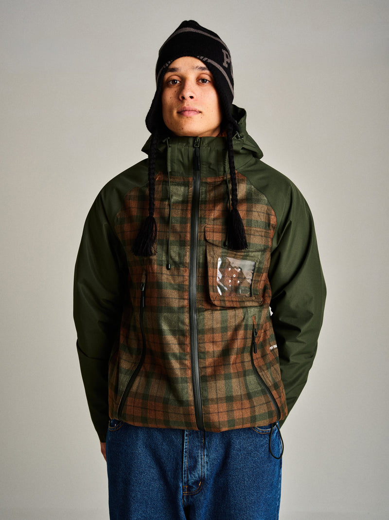 Pop Checked Oracle Jacket Duffel Green