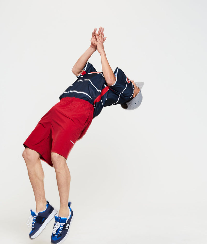 Pop Striped Sportif Shortsleeve T-Shirt Navy