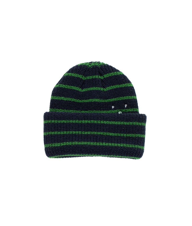 Pop Striped Beanie Navy/Juniper