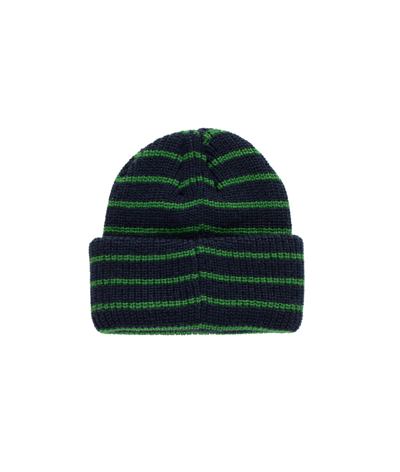 Pop Striped Beanie Navy/Juniper