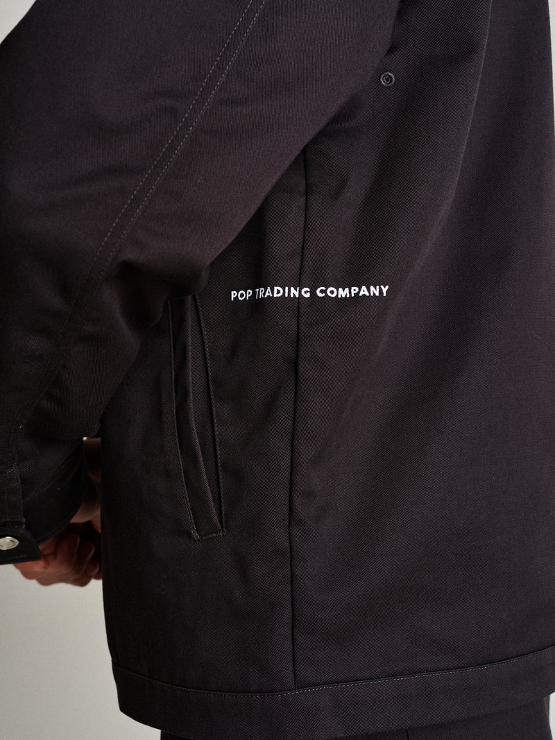 Pop Full Zip Worker Jacket Anthracite