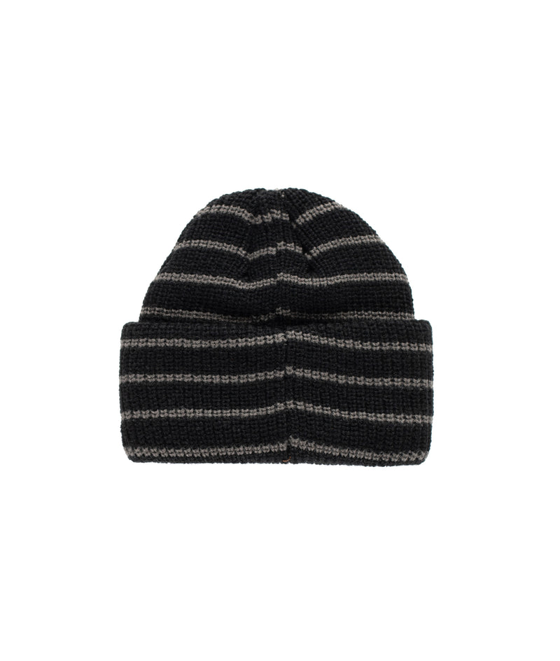 Pop Striped Beanie Black/Charcoal