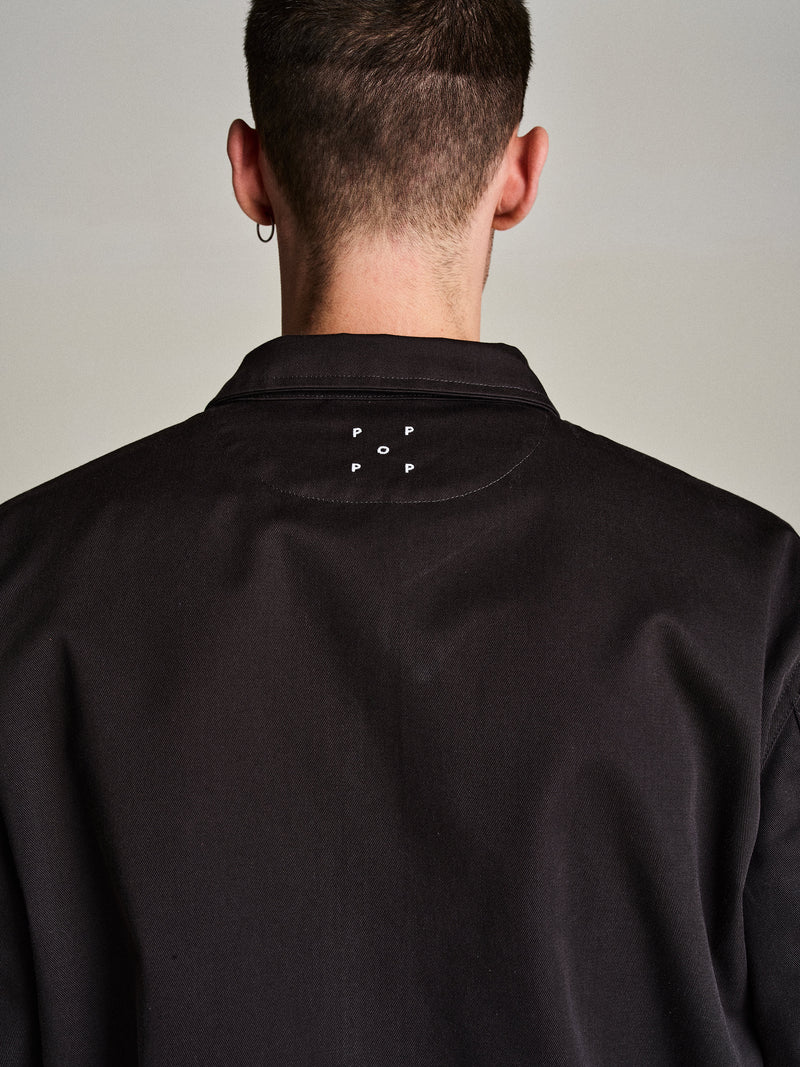 Pop Full Zip Worker Jacket Anthracite