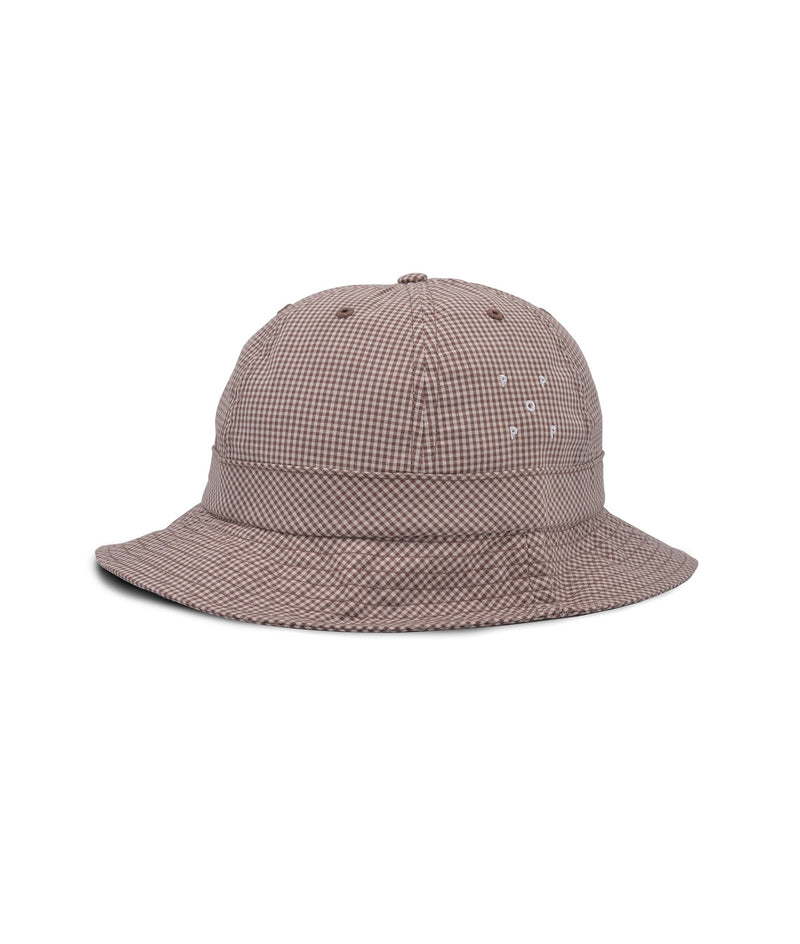Pop Bell Hat Brown Gingham