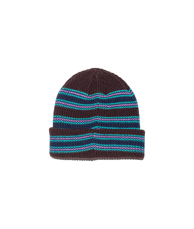 Pop Striped Beanie Delicioso/Peacock Green