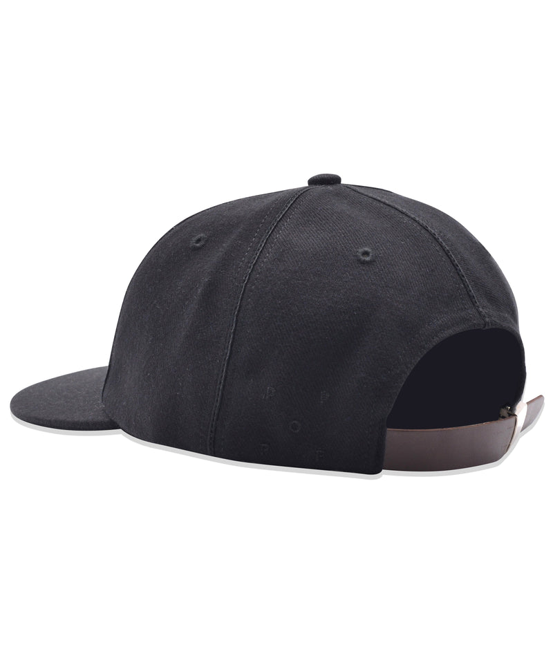 Pop O 6 Panel Hat Black
