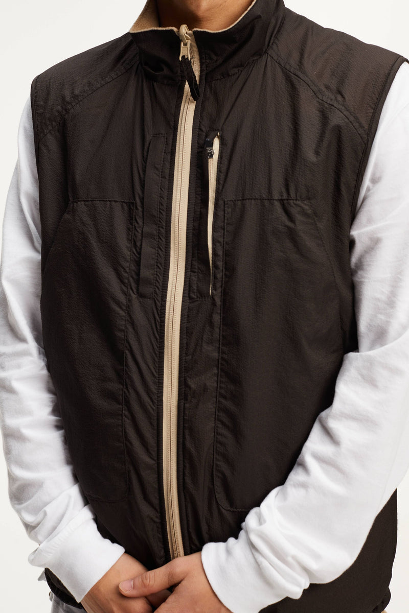 Pop Reversible Safari Vest Delicioso/White Pepper