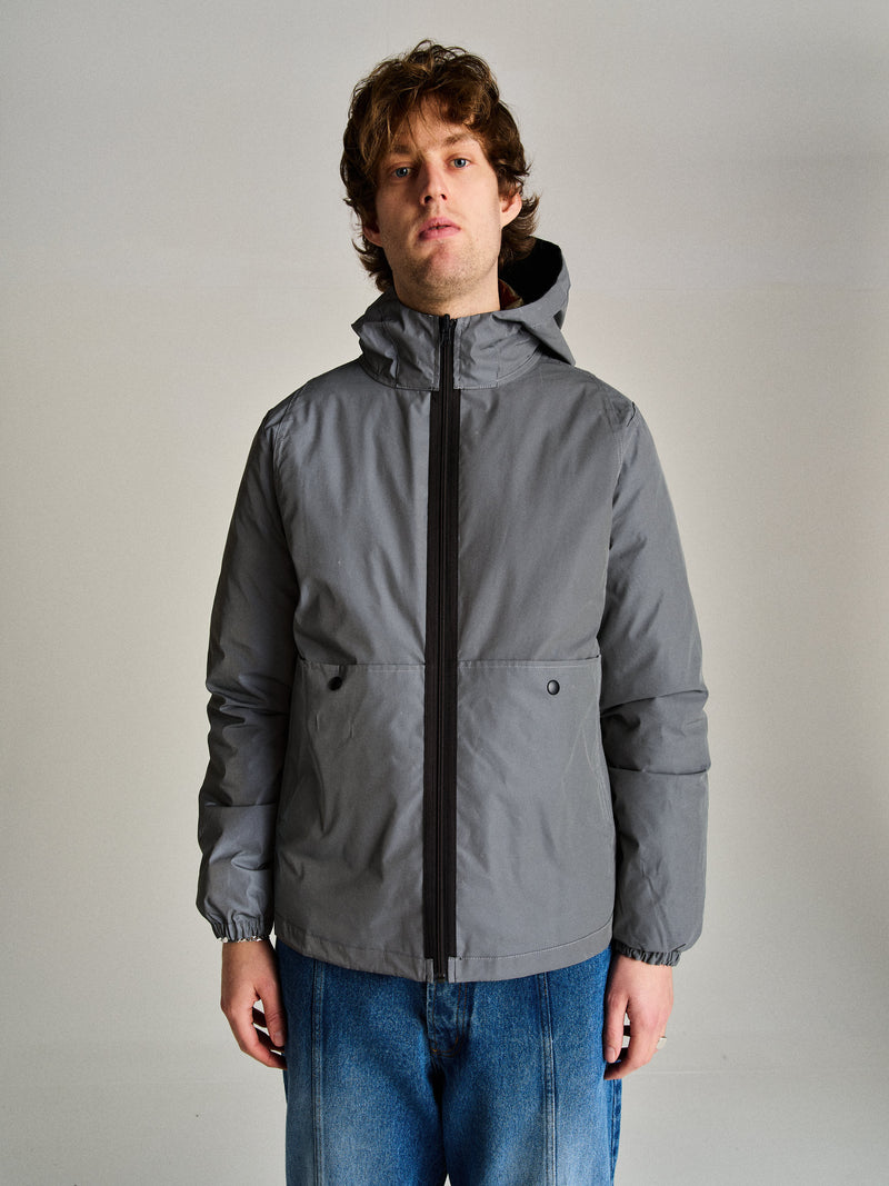 Pop Reversible Tech Jacket Anthracite/Reflective