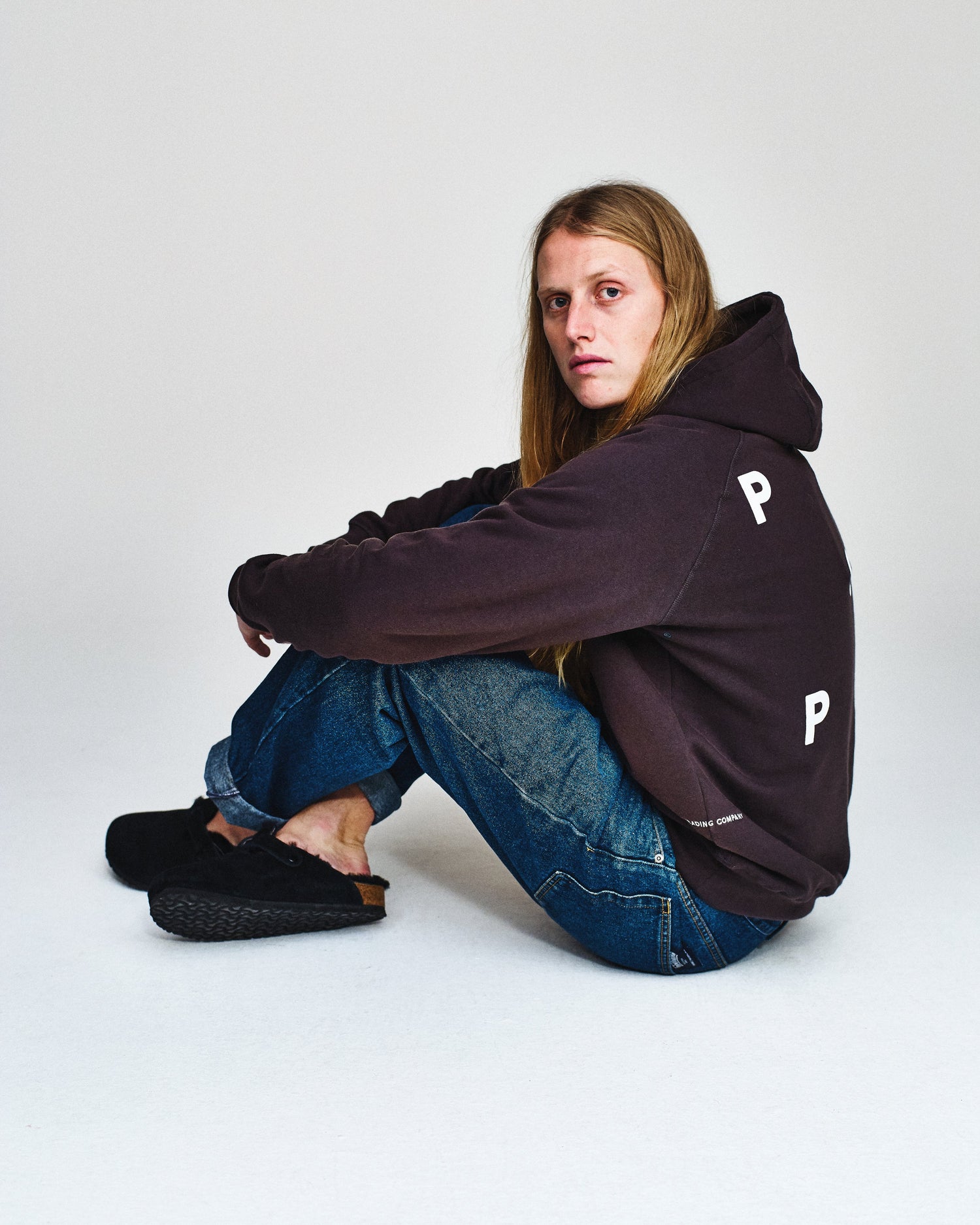 Pop Logo Hooded Sweat Anthracite