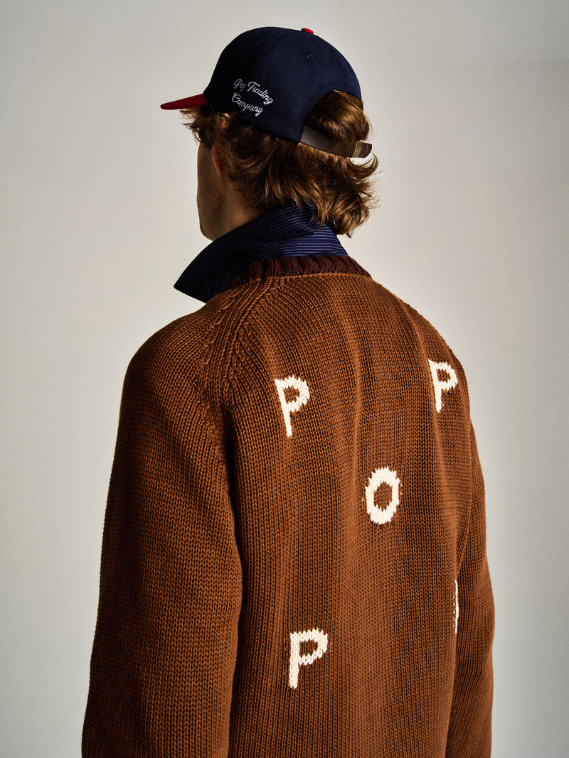 Pop Knitted Logo Crewneck Bison