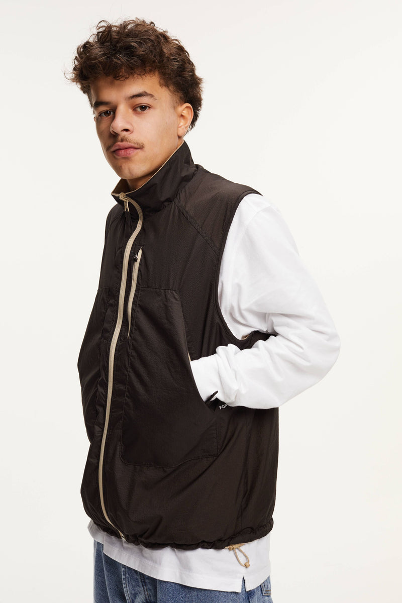 Pop Reversible Safari Vest Delicioso/White Pepper