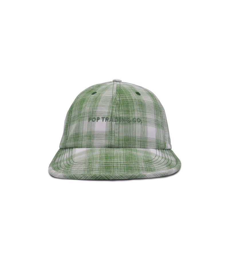 Pop Flexfoam Sixpanel Hat Green Check