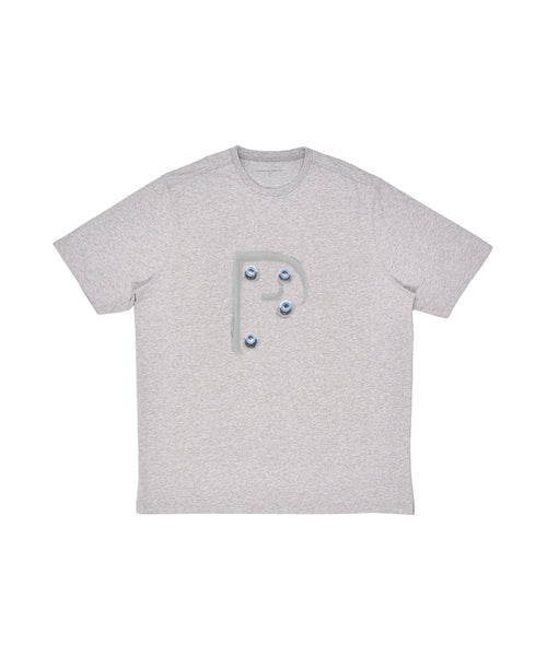 Featured Product Image Of Pop Mees Letters Logo T-Shirt Heather Grey