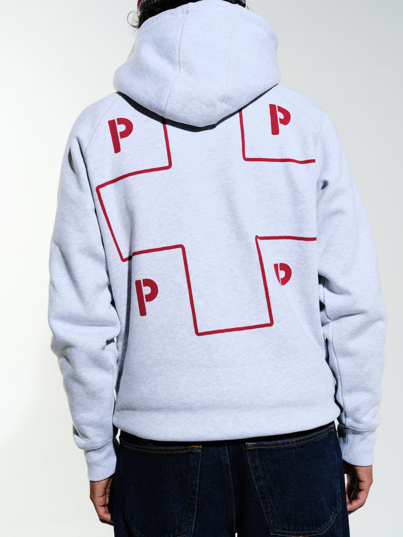 Pop Lifesaver Hooded Sweat Ash Grey