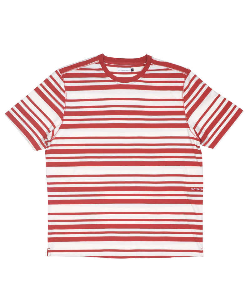 Pop Striped T-Shirt Pepper Red/Off White