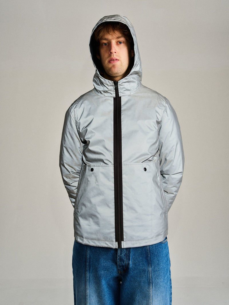 Pop Reversible Tech Jacket Anthracite/Reflective