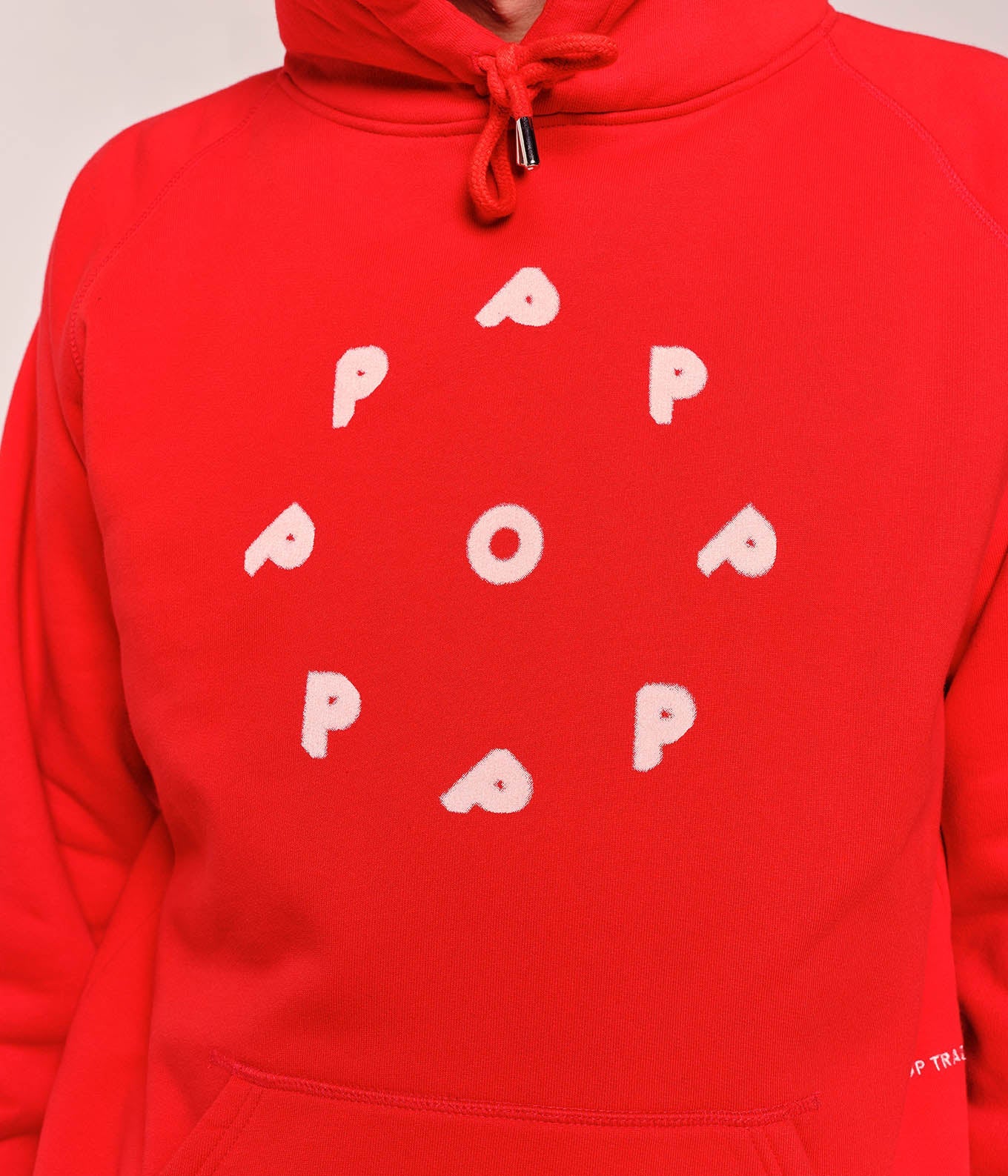 Pop Blurred Logo Hooded Sweat Goji Berry