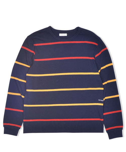 Featured Product Image Of Pop Logo Striped Longsleeve Navy/Red/Yellow