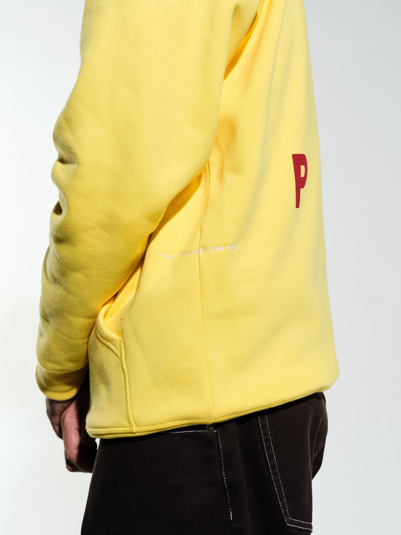Pop Logo Hooded Sweat Minion Yellow