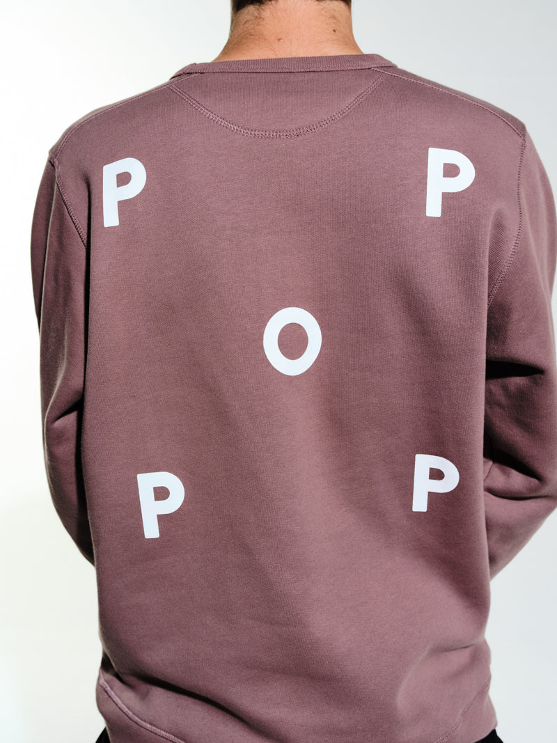 Pop Logo Crewneck Sweat Twilight Mauve