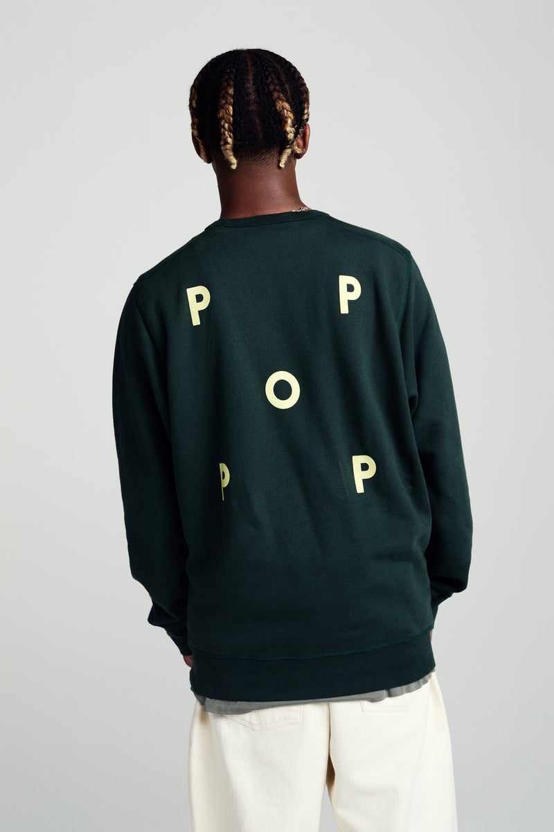 Pop Logo Crewneck Sweat Darkest Spruce