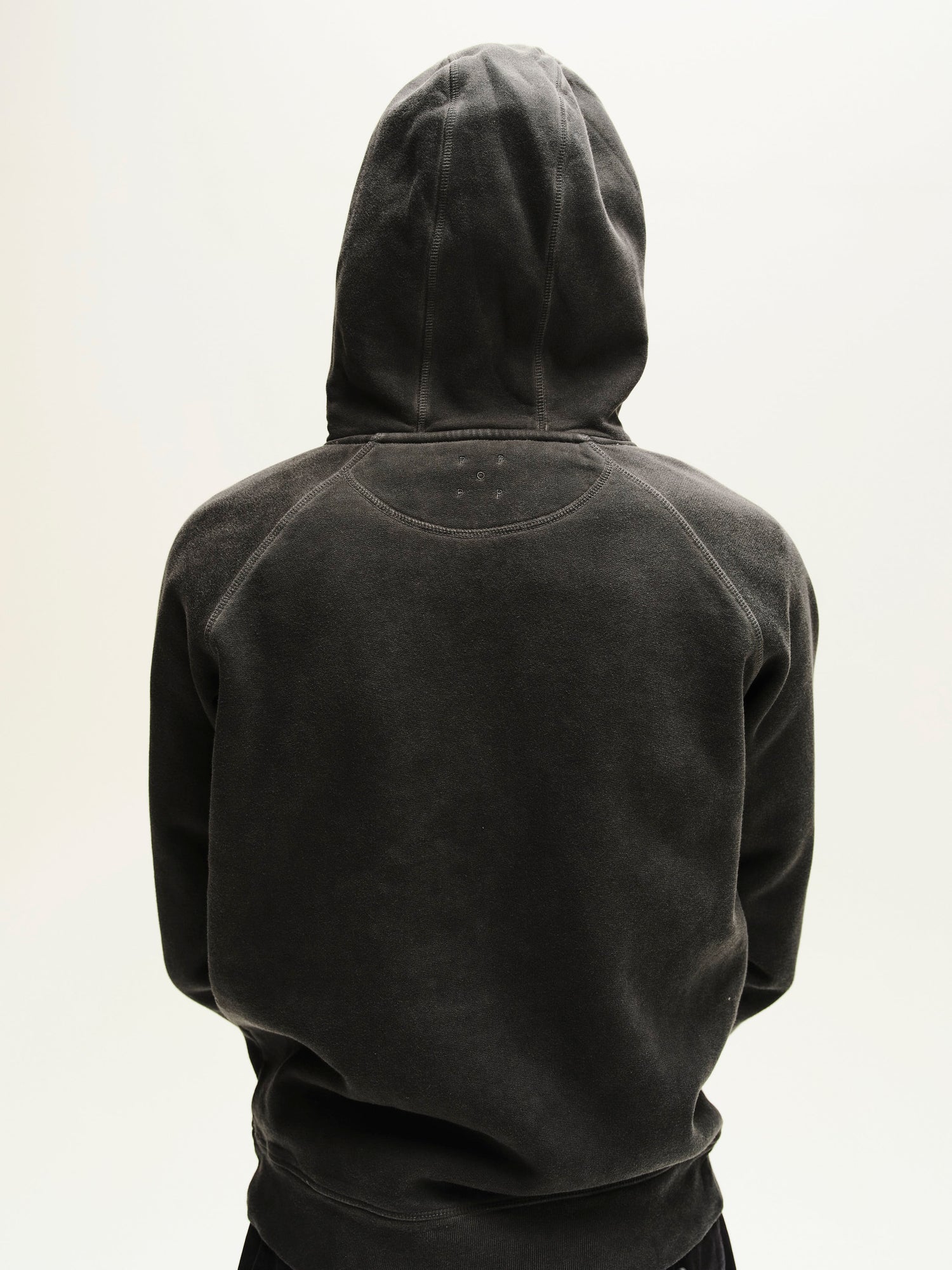 Pop Japan Exclusive Arch Hooded Sweat Washed Black