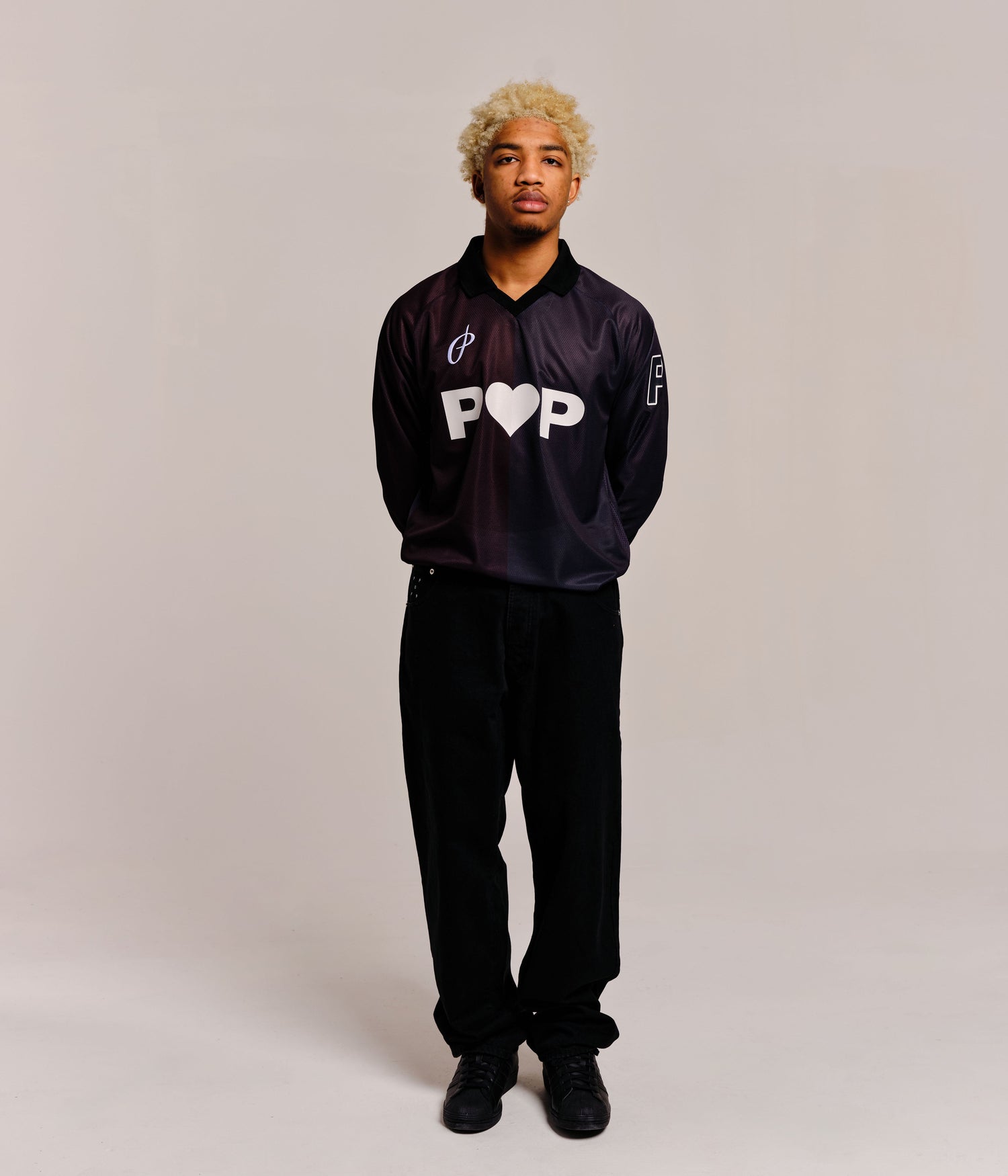 Pop Sportif Longsleeve Shirt Black/Anthracite