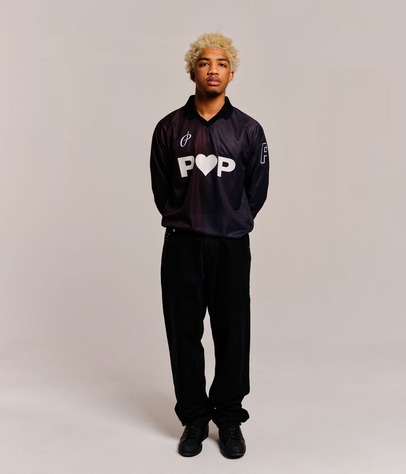 Pop Sportif Longsleeve Shirt Black/Anthracite