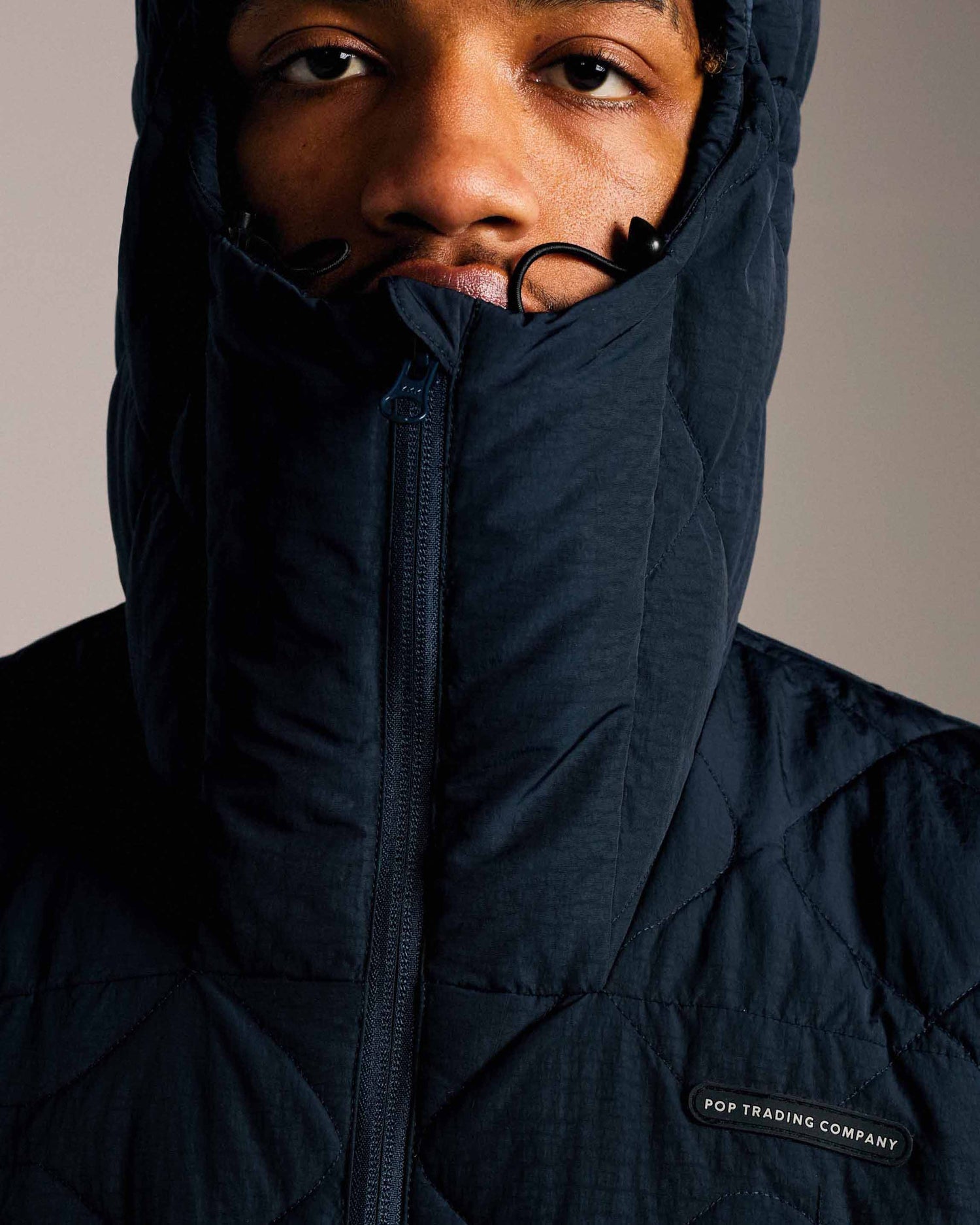 Pop Quilted Jacket Navy