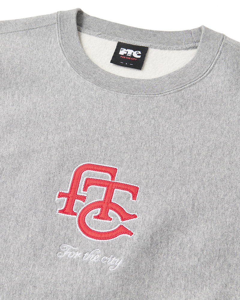 FTC & Pop Crewneck Sweat Heather Grey