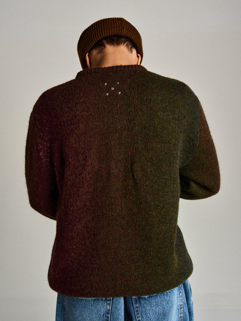 Pop Mohair Striped Knitted Crewneck Multicolour