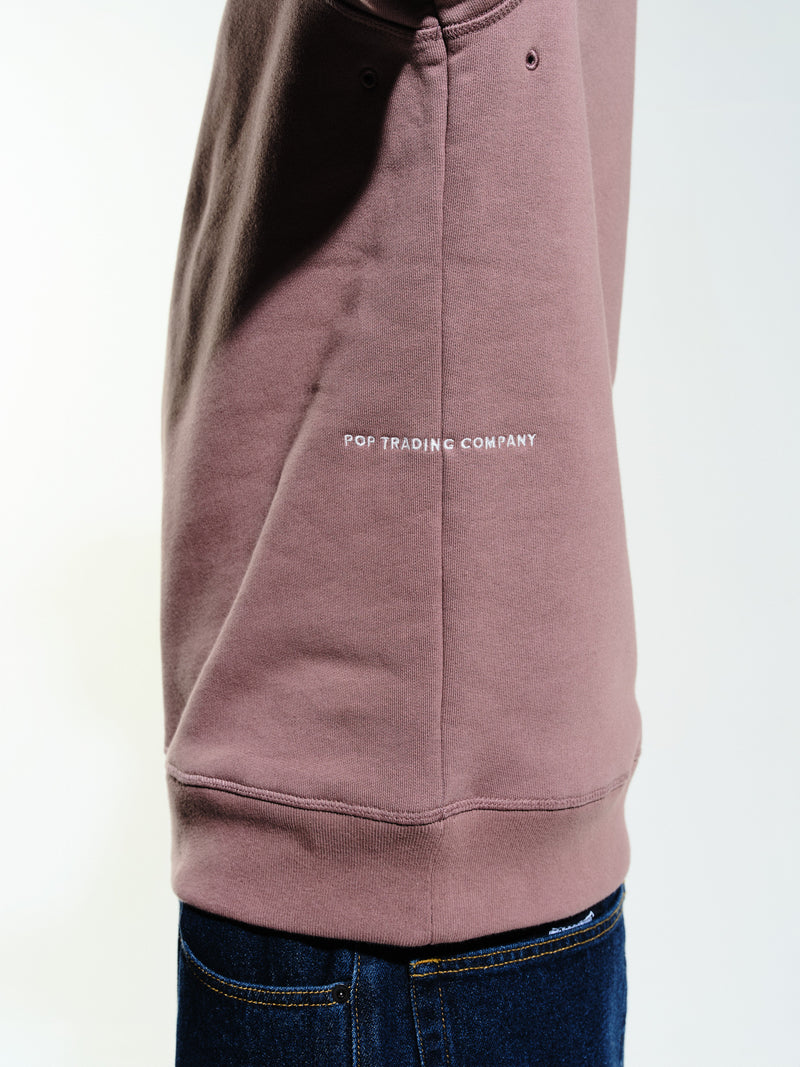 Pop Logo Crewneck Sweat Twilight Mauve