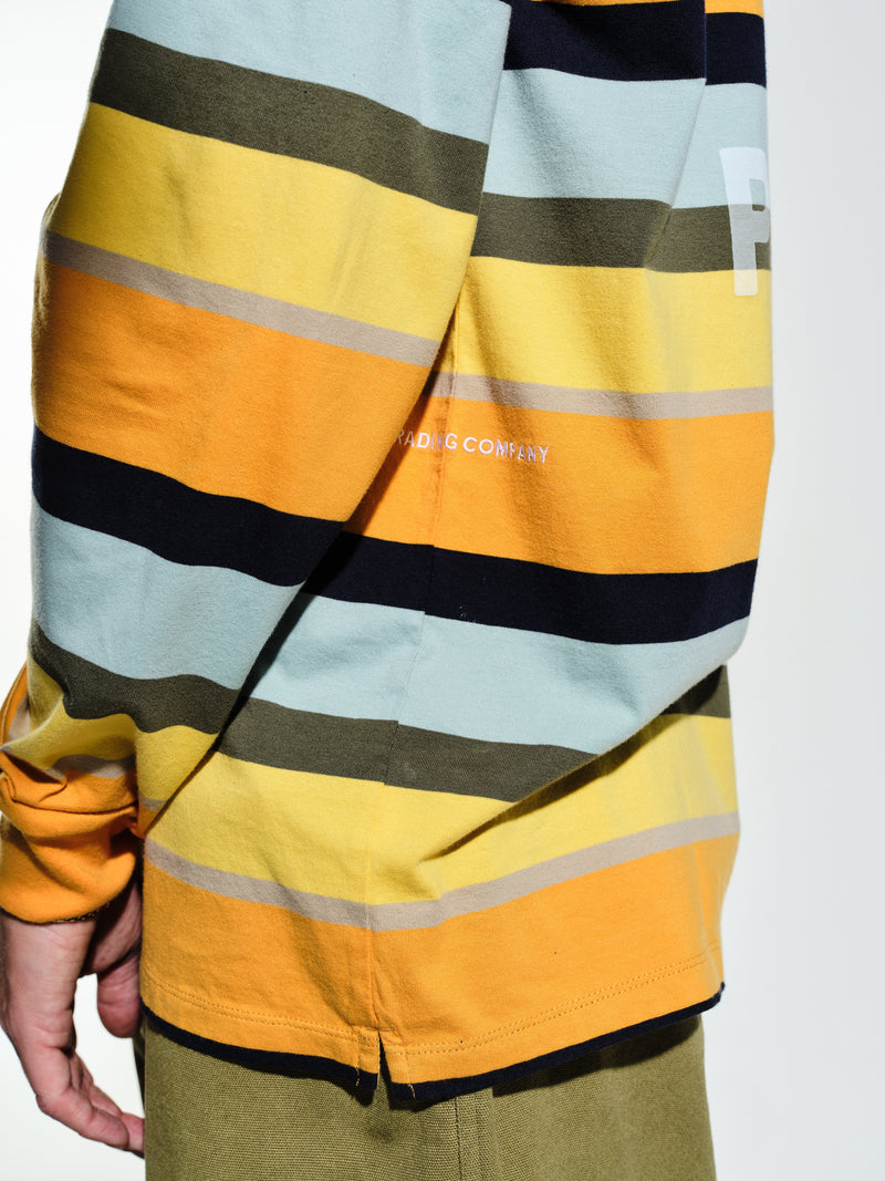 Pop Striped Logo Longsleeve T-Shirt Multicolour