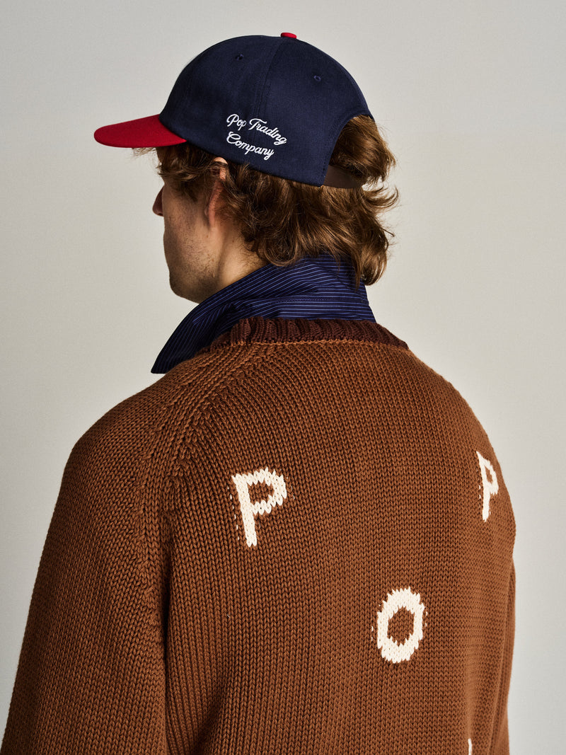 Pop Knitted Logo Crewneck Bison