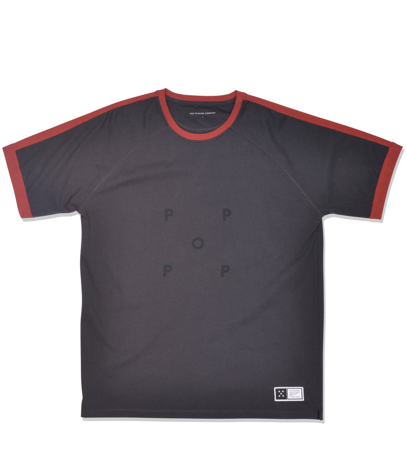 Pop Keenan T-Shirt Charcoal/Pepper Red