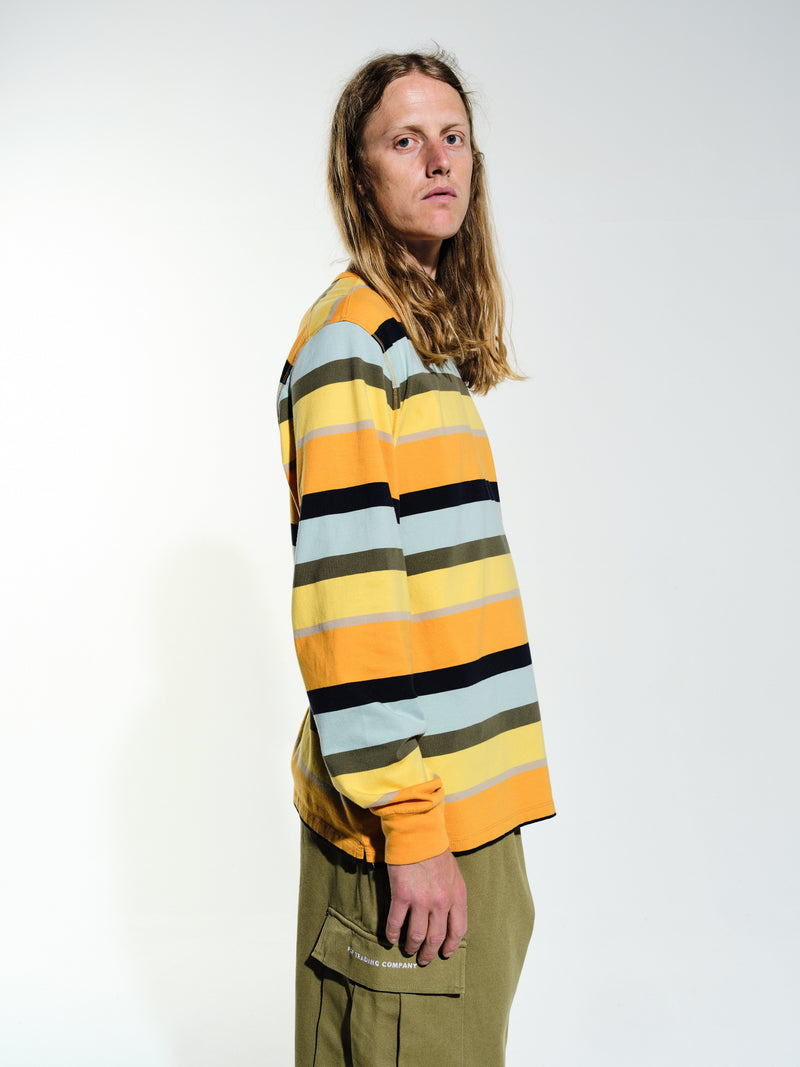 Pop Striped Logo Longsleeve T-Shirt Multicolour