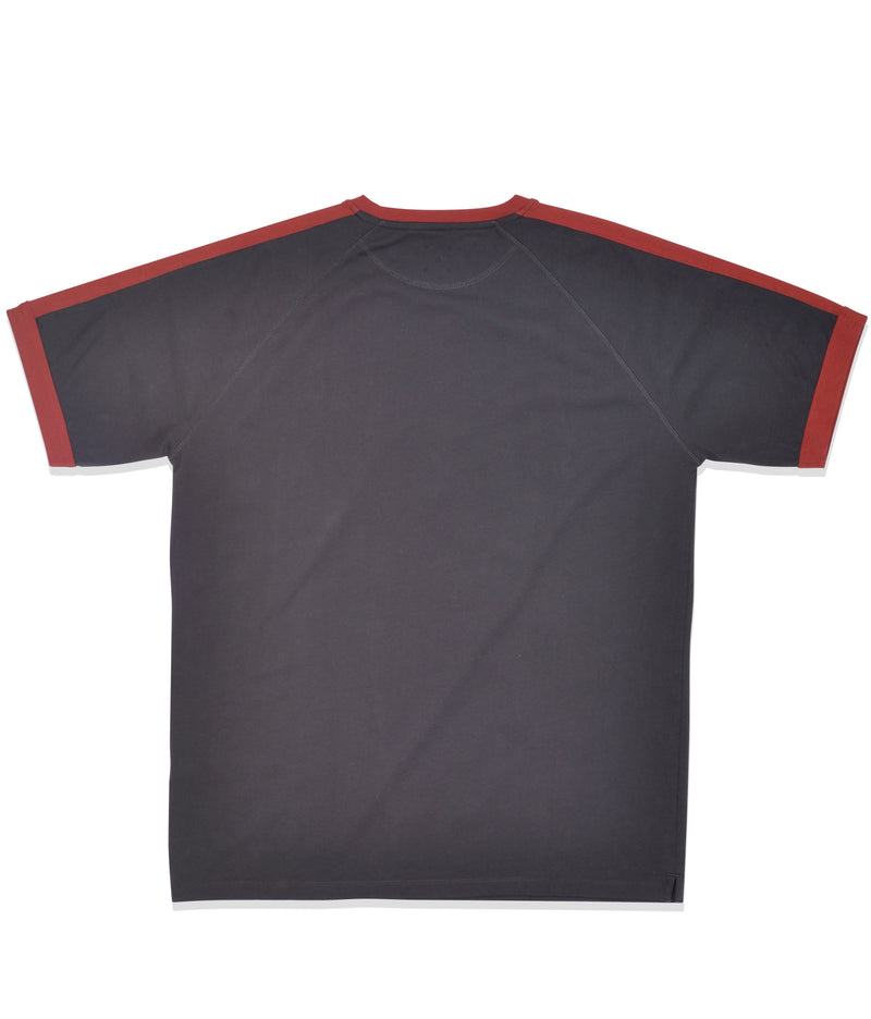 Pop Keenan T-Shirt Charcoal/Pepper Red