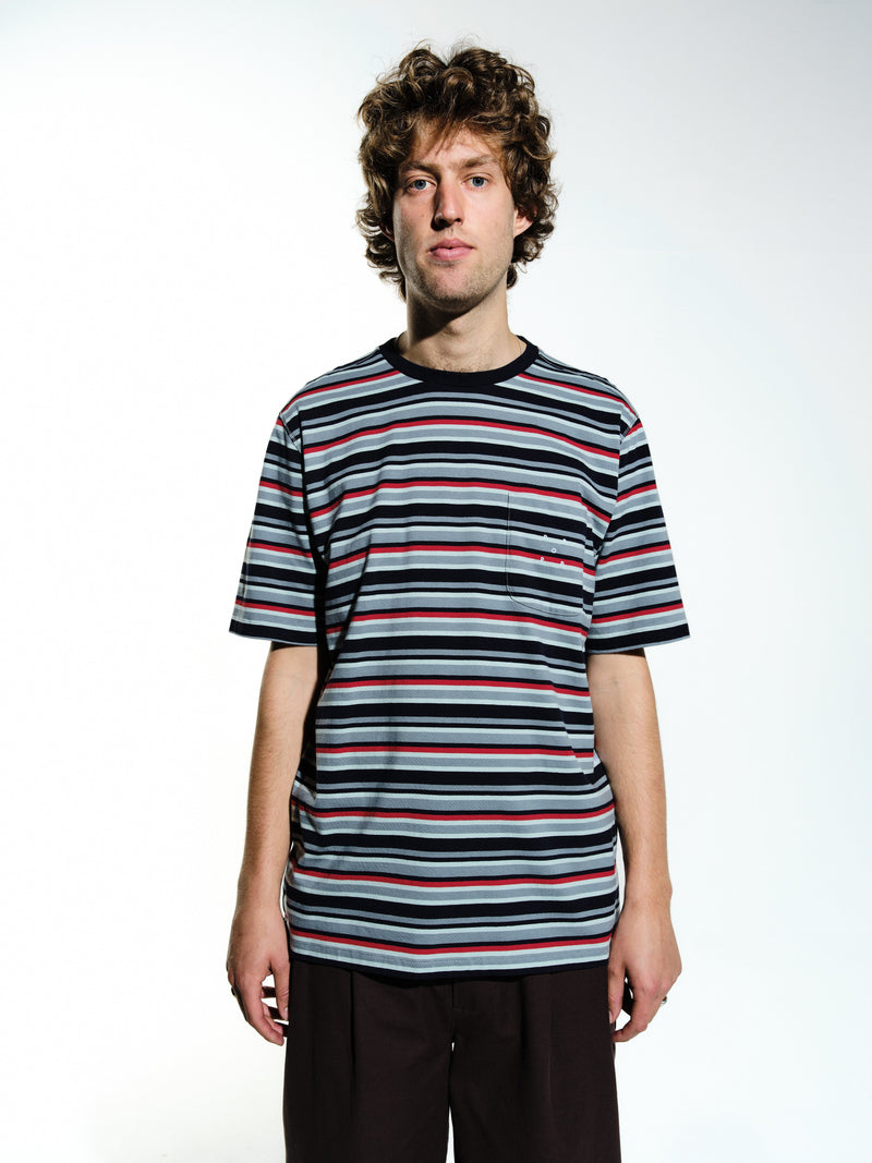 Pop Striped Pocket T-Shirt Multicolour