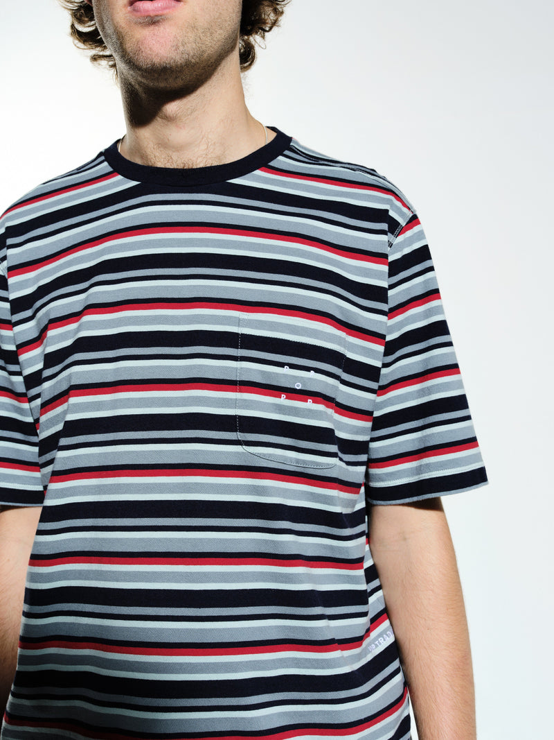 Pop Striped Pocket T-Shirt Multicolour