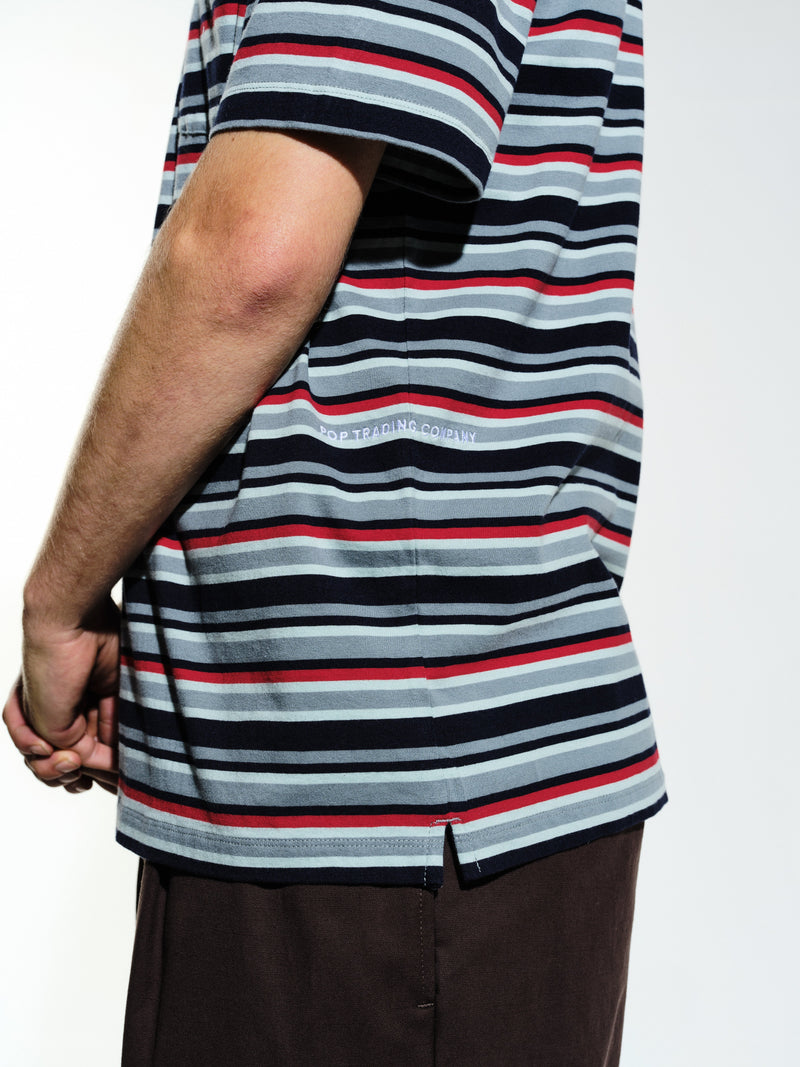 Pop Striped Pocket T-Shirt Multicolour