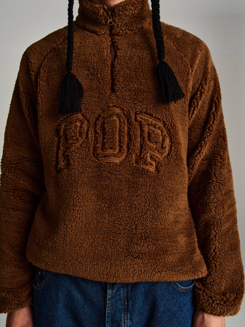 Pop Halfzip Polar Fleece Sweat Bison