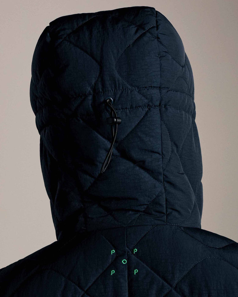 Pop Quilted Jacket Navy